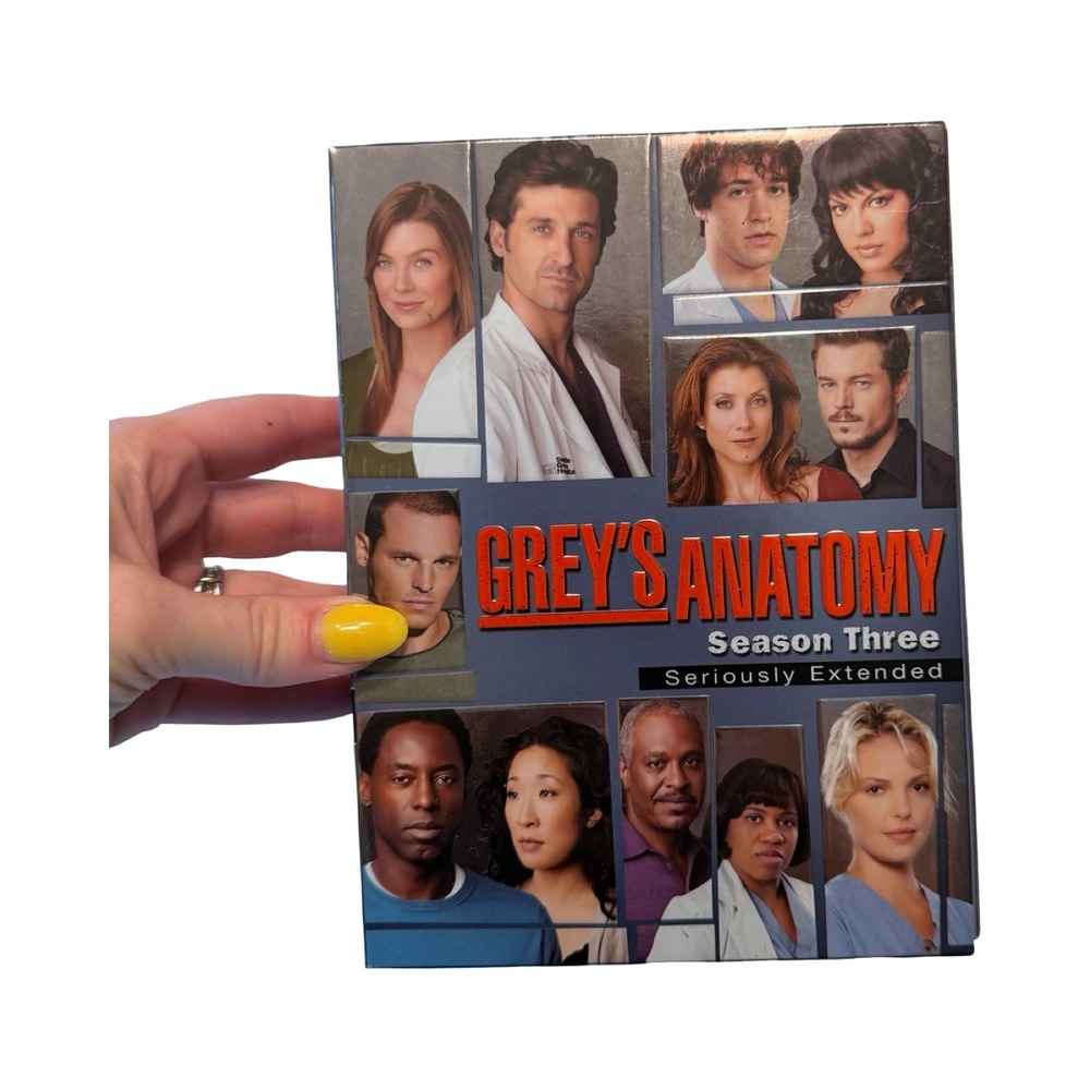 Greys Anatomy Season Three Seriously Extended 7-Disc DVD Box Set 2007 ABC TV